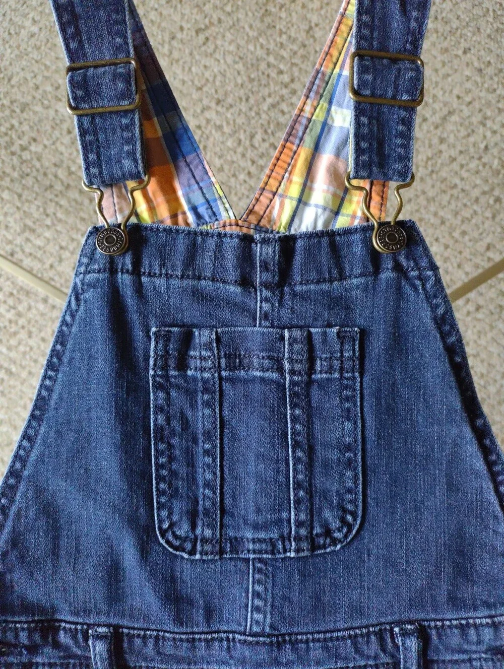 Gymboree Blue Denim Overall Shorts Size 4T